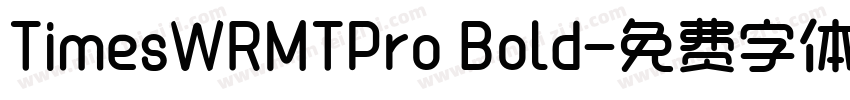TimesWRMTPro Bold字体转换